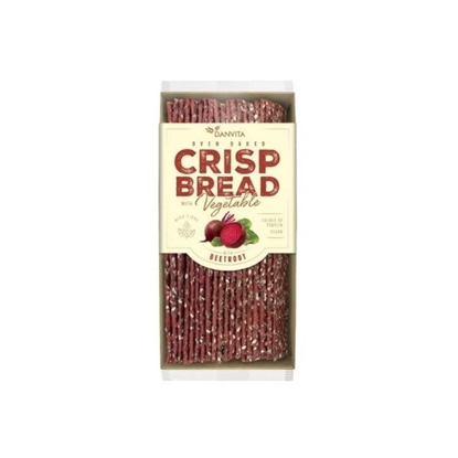 Picture of DANVITA CRISP BREAD BEETROOT 130GR